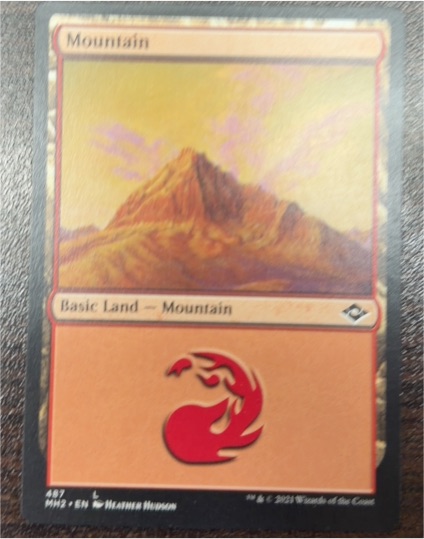 2021 Magic: The Gathering Modern Horizons 2 #487 Mountain — front