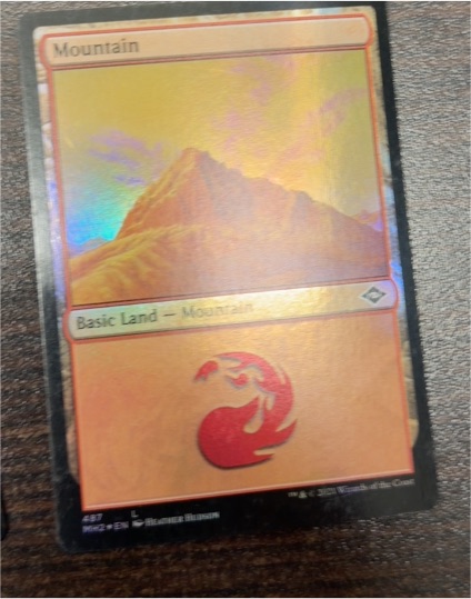 2020 Magic: The Gathering #487 Mountain — front
