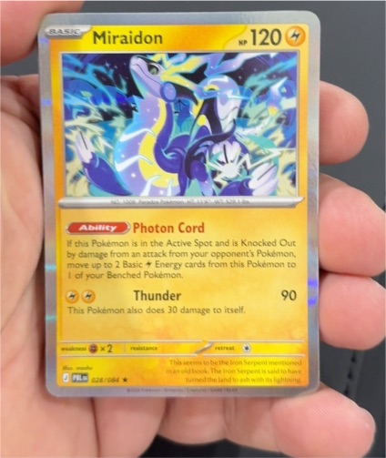 2023 Pokemon TCG Miraidon #028/084 — front
