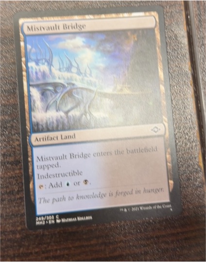 2021 Magic: The Gathering #249 Mistvault Bridge — front
