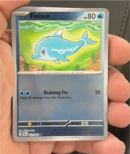 2023 Pokemon Pitch Black #021 Finizen — front