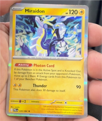 2026 Pokémon TCG Miraidon #028/084 Paradox Rift — front