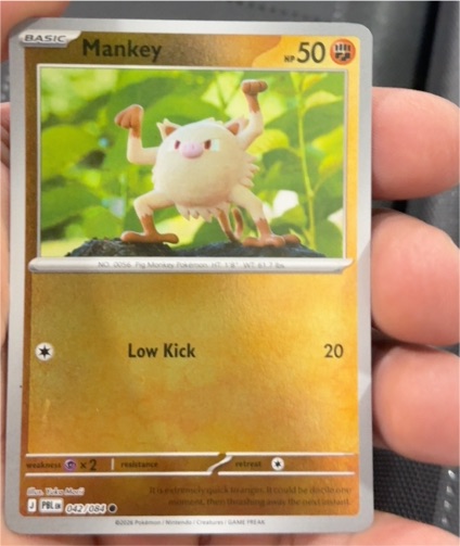 2023 Pokémon #042 Mankey — front