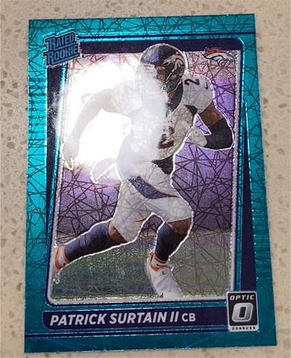 2021 Donruss Optic #244 Patrick Surtain II Rated Rookie — front