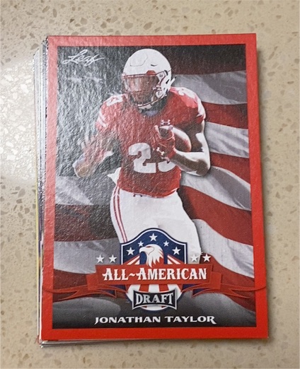 2020 Leaf Draft All-American #74 Jonathan Taylor — front