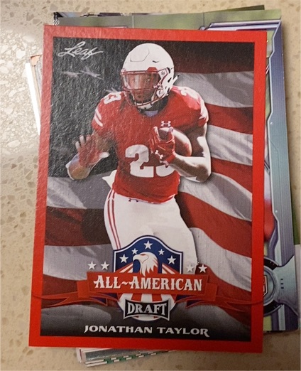 2020 Leaf Draft All-American #74 Jonathan Taylor — front