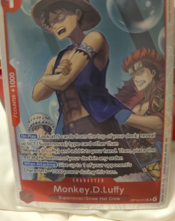 Monkey.D.Luffy OP14-013 The Azure Sea's Seven — front