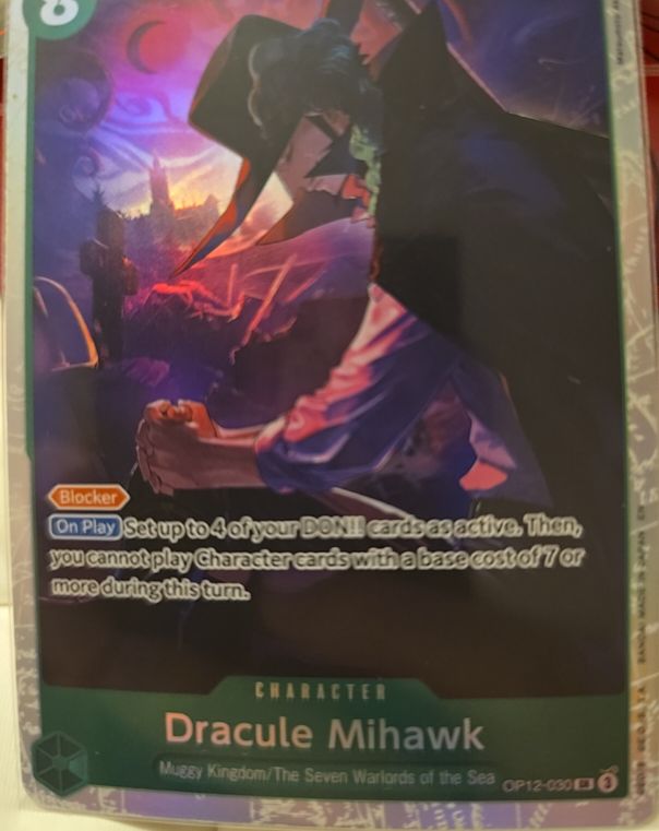 2023 One Piece Legacy of the Master #OP12-030 Dracule Mihawk — front
