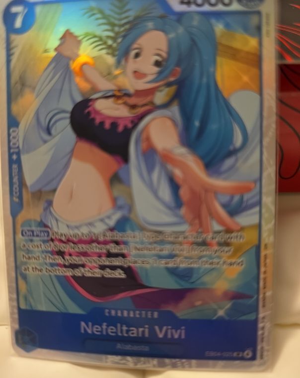 One Piece TCG EB04-025 Nefeltari Vivi The Azure Sea's Seven — front