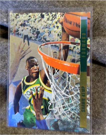 1994 Upper Deck #G1 Shawn Kemp Behind the Glass — front