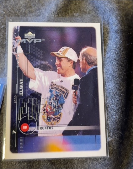 1999 Upper Deck MVP #58 John Elway Denver Broncos — front