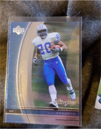 1999 Upper Deck Black Diamond #37 Barry Sanders — front