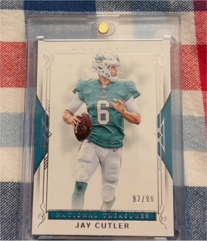 2017 Panini National Treasures #92 Jay Cutler — front