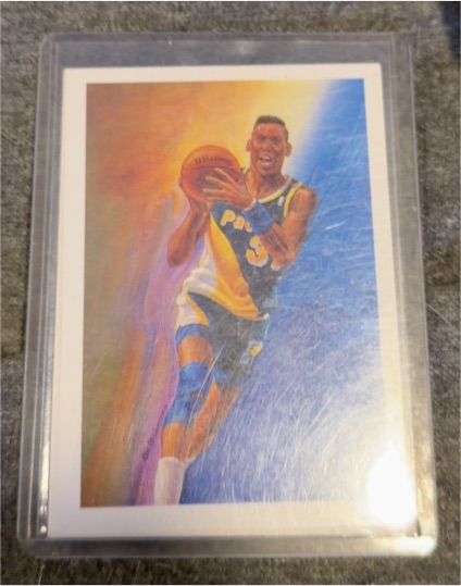 1990-91 NBA Hoops #365 Reggie Miller — front