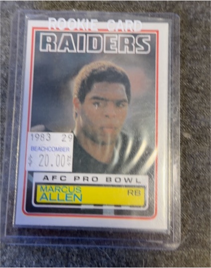 1983 Topps #294 Marcus Allen Rookie Card — front