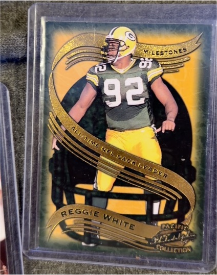 1997 Pacific Philadelphia Milestones #9 Reggie White — front