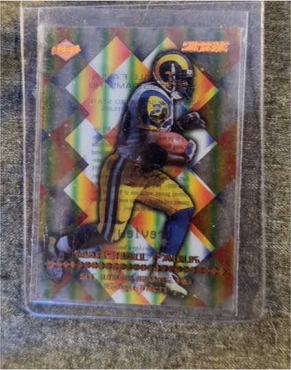 2000 Collector's Edge Supreme #ET21 Marshall Faulk Edge Tech Preview — front