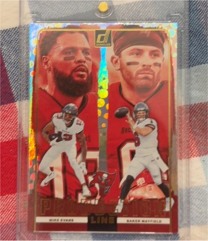 2024 Panini Donruss #5 Mike Evans, Baker Mayfield Production Line — front