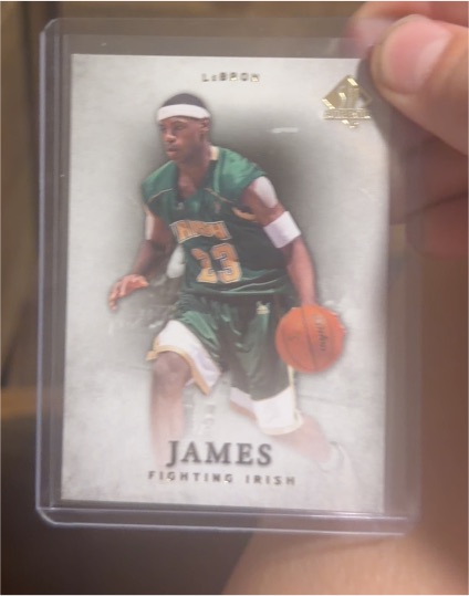 2012-13 Upper Deck SP Authentic #17 LeBron James Fighting Irish — front