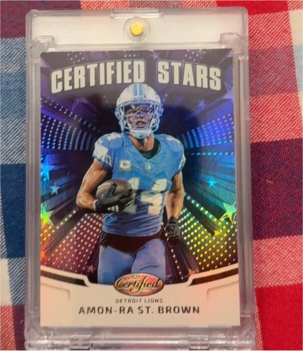 2025 Panini Certified #CST-ASB Amon-Ra St. Brown Certified Stars — front