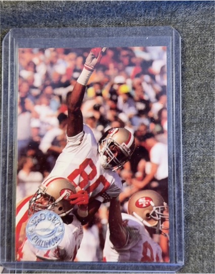 1991 Pro Set Platinum #140 Jerry Rice San Francisco 49ers — front
