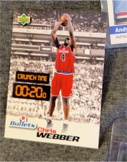 1997 Upper Deck Crunch Time #CT04 Chris Webber — front