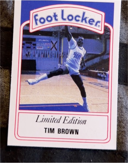 1991 Foot Locker Slam Fest Limited Edition #8 Tim Brown — front
