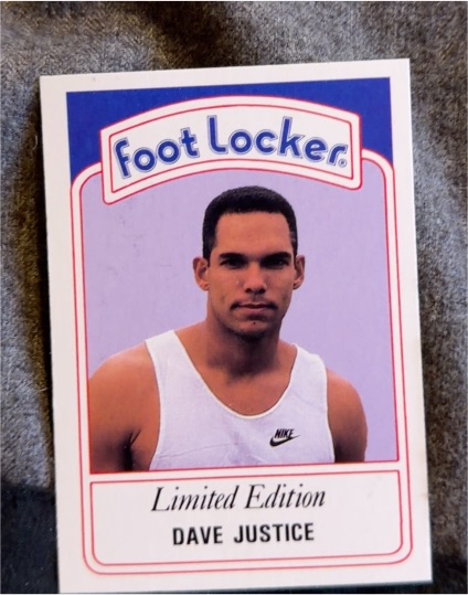 1991 Foot Locker Slam Fest #5 Dave Justice — front