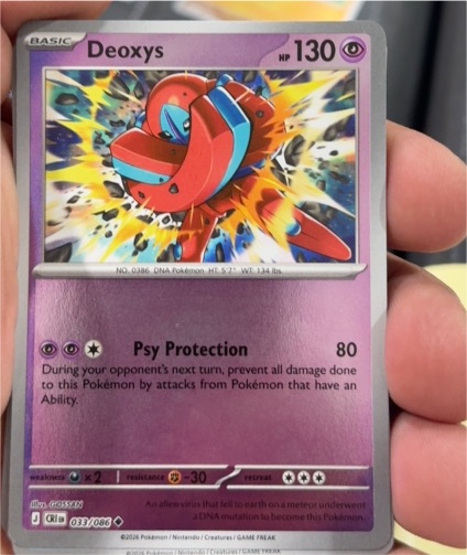 2026 Pokémon Chaos Rising #033 Deoxys — front