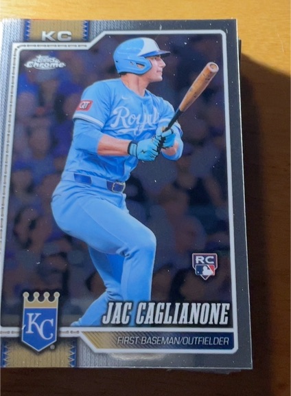 2026 Topps Chrome #131 Jac Caglianone — front