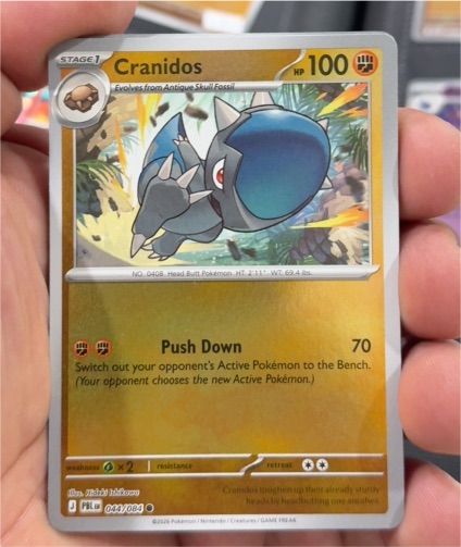 2026 Pokémon #044 Cranidos — front