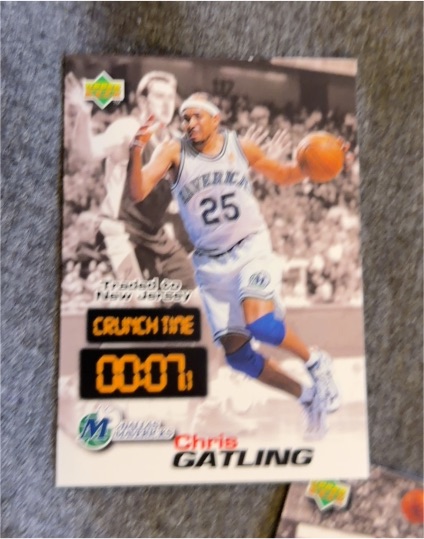 1997 Upper Deck Crunch Time #CT26 Chris Gatling — front