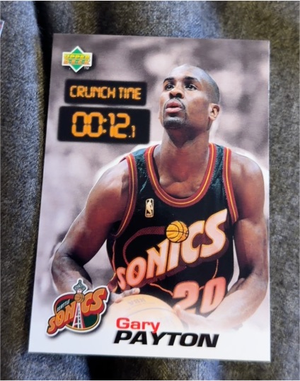 1997 Upper Deck Crunch Time #CT-36 Gary Payton — front