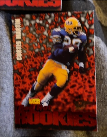 1996 Signature Rookies Red Hot Rookies #R1 Curtis Martin — front