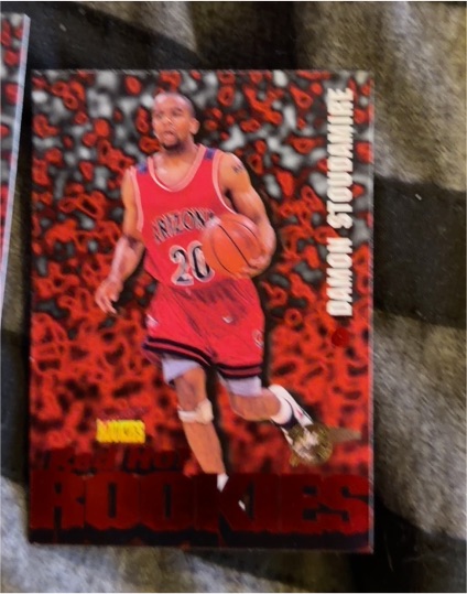 1996 Signature Rookies Red Hot Rookies #R4 Damon Stoudamire — front