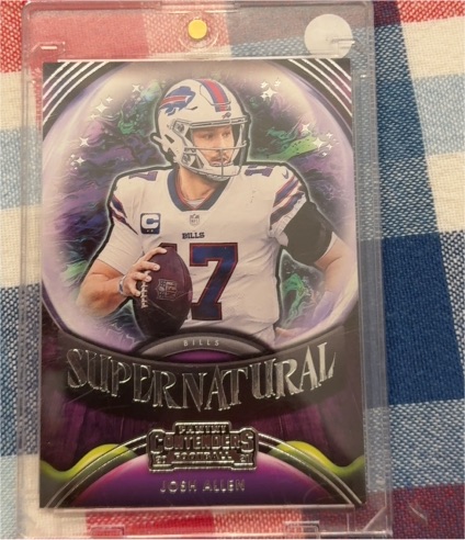 2021 Panini Contenders Football #SN-JAL Josh Allen Supernatural — front