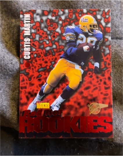 1995 Signature Rookies Red Hot Rookies #R1 Curtis Martin — front