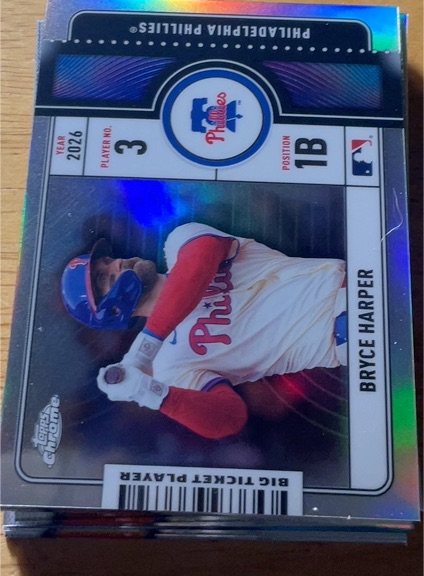 2026 Topps Chrome Big Ticket Players #BTP-19 Bryce Harper — front