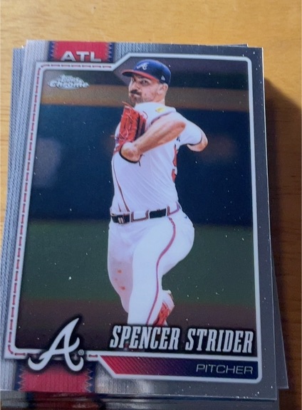 2026 Topps Chrome #110 Spencer Strider — front
