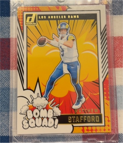 2024 Donruss #7 Matthew Stafford Bomb Squad Los Angeles Rams — front