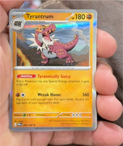 2016 The Pokemon Company Perfect Order #045 Tyrantrum — front