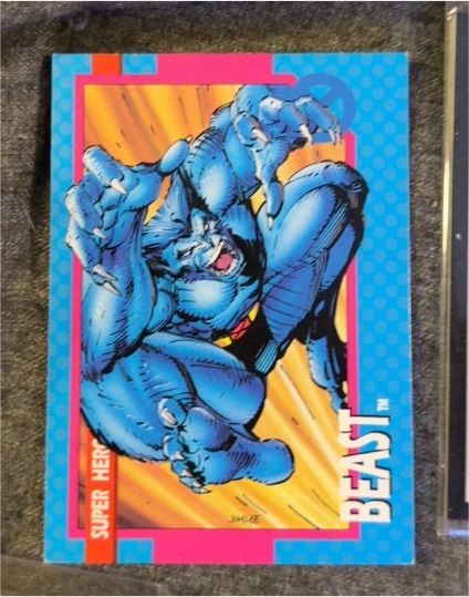 1992 Impel Marvel Super Heroes #1 Beast — front