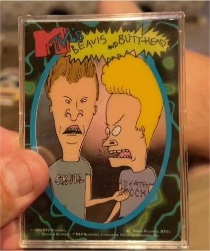 1993 MTV's Beavis and Butt-Head Clear Acetate Promo Card — front
