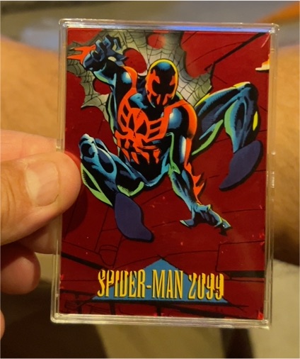 1993 SkyBox Marvel Universe #5 Spider-Man 2099 Red Foil — front