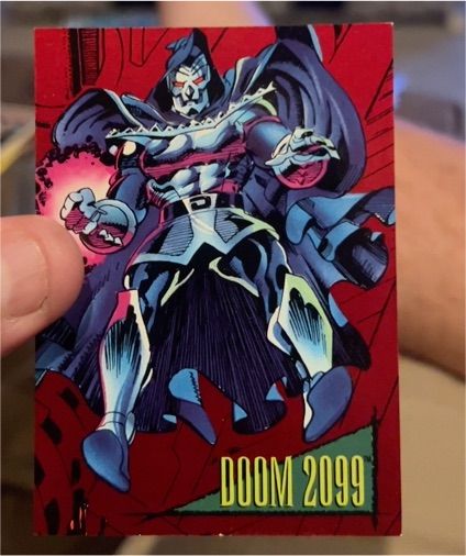 1993 SkyBox Marvel Doom 2099 Red Foil Insert Card #1 — front