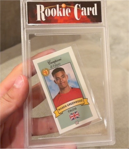 2019-20 Campioni di Futuro Mason Greenwood Rookie Card — front