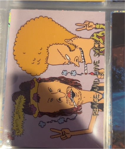 1994 Fleer Ultra Beavis and Butt-Head #6269 Peace and Love Suck — front