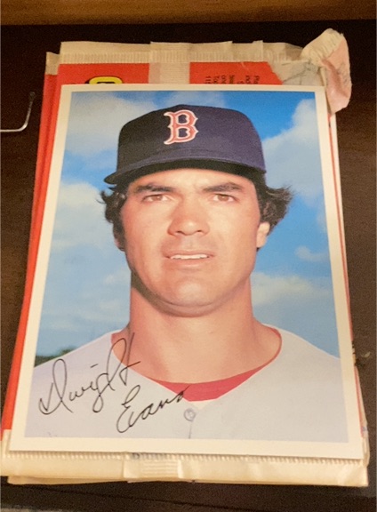 1981 Topps Super Jumbo Dwight Evans Boston Red Sox — front
