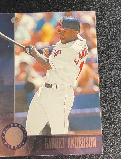 1996 Leaf Press Proofs #114 Garret Anderson — front