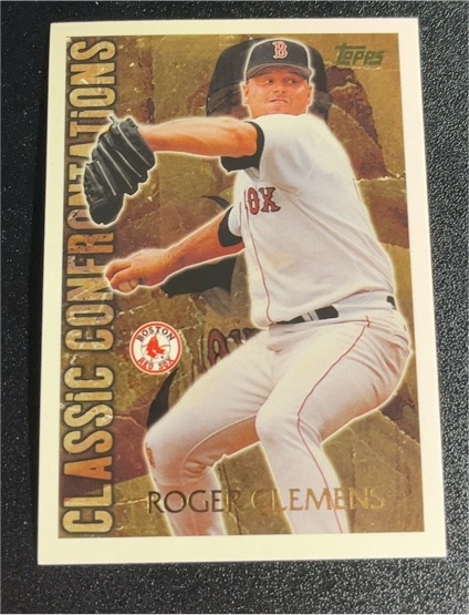 1996 Topps #CC13 Roger Clemens Classic Confrontations — front